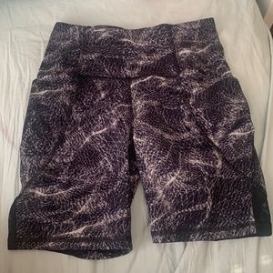 snake skin biker shorts